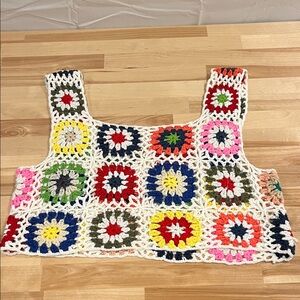 Colorful Crochet Tank Top